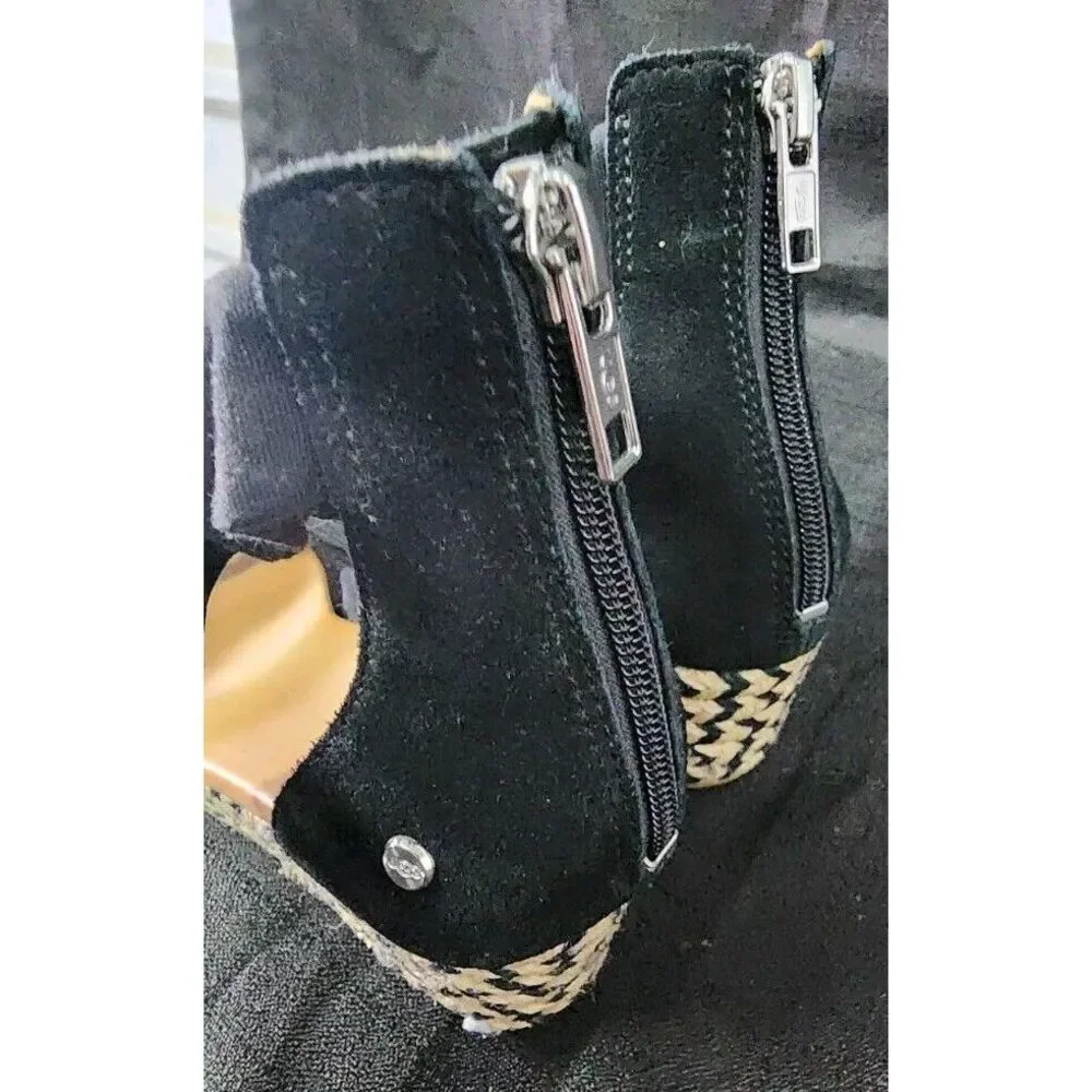 UGG Sandal Yarrow Platform‎ Wedge Black Women's 9